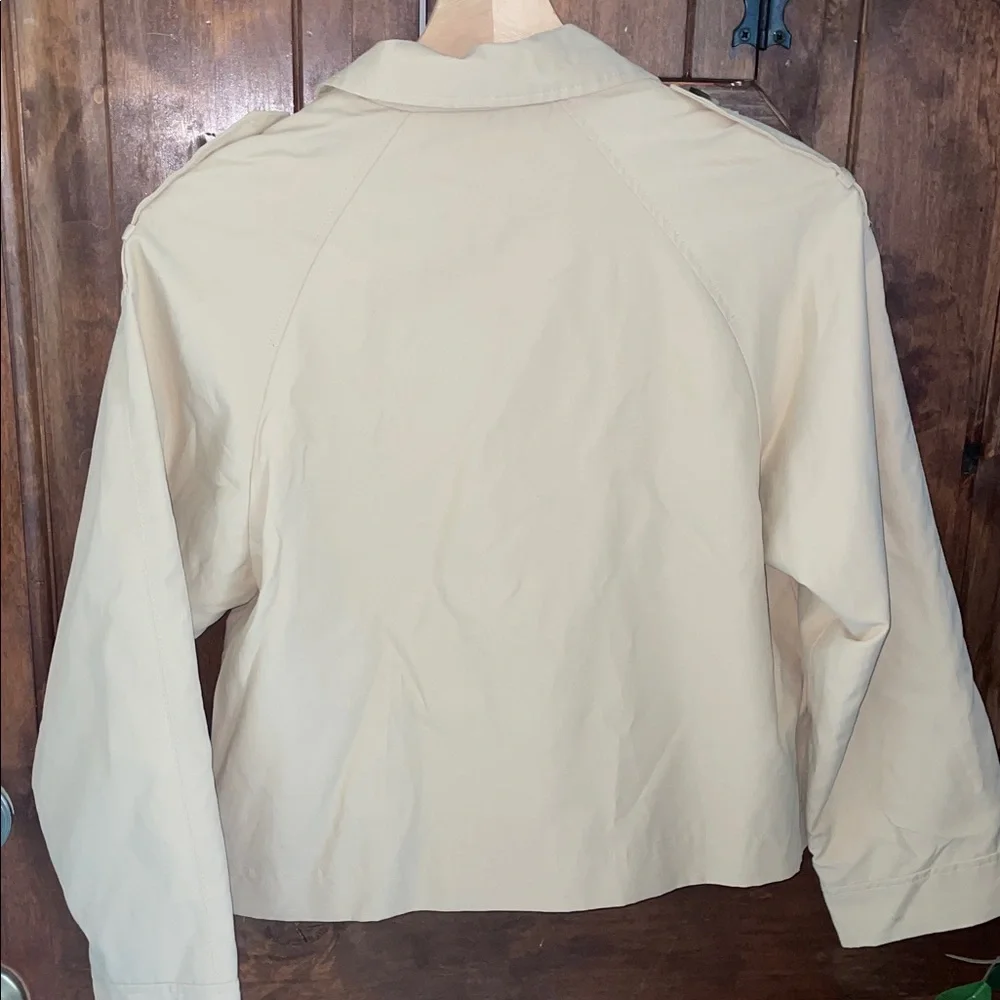 Zara Women's Tan Double-Breasted Trench Coat - Picture 7 of 10